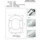 Copriwater Globo  ROYAL  CHAMPAGNE Cerniera Cromo-Sedile-Asse