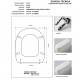 Copriwater Alfa ALBA BIANCO Cerniera Cromo-Sedile-Asse Wc