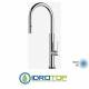 Miscelatore TOUCH-ME GOURMET LAVELLO monocomando touch-me, girevole, base tonda e doccetta estaribile cromato Remer
