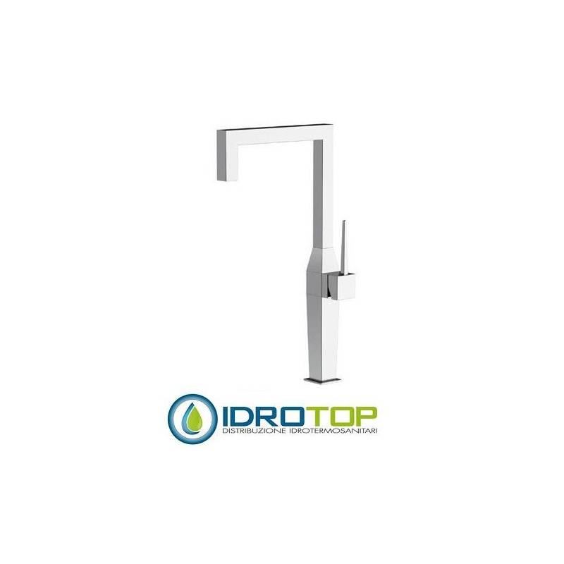 Miscelatore ELEGANT KITCHEN LAVELLO monocomando con: leva laterale, bocca girevole, cartuccia diam 25 cromato Remer
