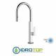 Miscelatore TOUCH-ME GOURMET LAVELLO monocomando touch-me, bocca girevole, base quadrata e doccetta estraibile a 2 getti cromato