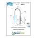 Miscelatore TOUCH-ME LIGHT GOURMET  LAVELLO monocomando touch-me, bocca girevole, base tonda, doccetta estraibile con luce led c
