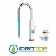 Miscelatore TOUCH-ME LIGHT GOURMET LAVELLO monocomando touch-me bocca girevole, base quadrata e doccetta estraibile con luce led