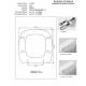Copriwater Hidra JOY  BIANCO Cerniera Cromo-Sedile-Asse Wc