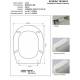 Copriwater Cielo ROYAL/WINDSOR MASSELLO Cerniera Cromo-Sedile-Asse Wc