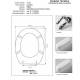 Copriwater Simas GATTEO BIANCO Cerniera Cromo-Sedile-Asse Wc
