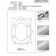 Copriwater Simas ARCADE BIANCO Cerniera Cromo-Sedile-Asse Wc