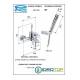 Miscelatore JAZZ VASCA con doccia duplex Cromato Remer