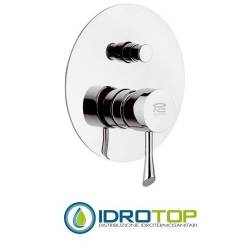 Miscelatore JAZZ VASCA/DOCCIA da incasso con deviatore per vasca/doccia con piastra lusso Cromato Remer