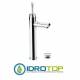 Miscelatore JAZZ LAVABO alto L su colonna con scarico click-clack Cromato Remer