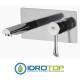 Miscelatore JAZZ LAVABO con piastra in ottone cromato e bocca minimal Cromato Remer
