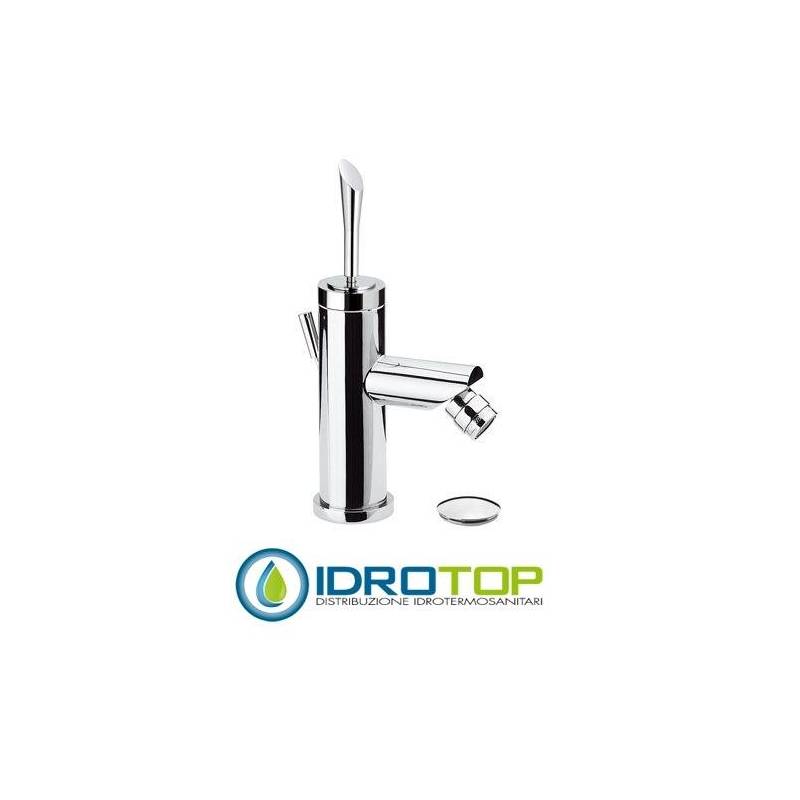 Miscelatore JAZZ BIDET con aeratore direzionabile con scarico Cromato Remer
