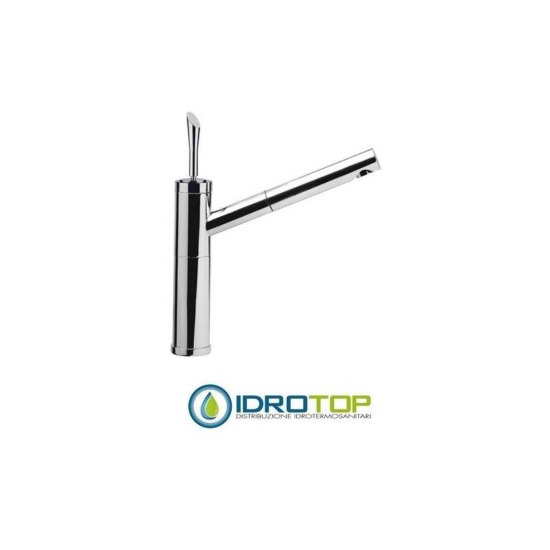 Miscelatore JAZZ LAVELLO con doccia estraibile  Cromato Remer