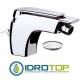 Miscelatore ATMOS BIDETmonocomando con aeratore direzionabile coperto e schermato con scarico cromo Remer