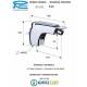 Miscelatore ATMOS BIDETmonocomando con aeratore direzionabile coperto e schermato con scarico cromo Remer