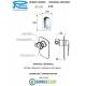 Miscelatore ATMOS DOCCIA incasso monocomando senza deviatore cromo Remer