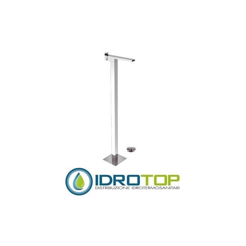 Miscelatore FLASH LAVABO da pavimento con scarico Click-Clack cromo Remer