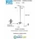 Miscelatore FLASH LAVABO da pavimento con scarico Click-Clack cromo Remer