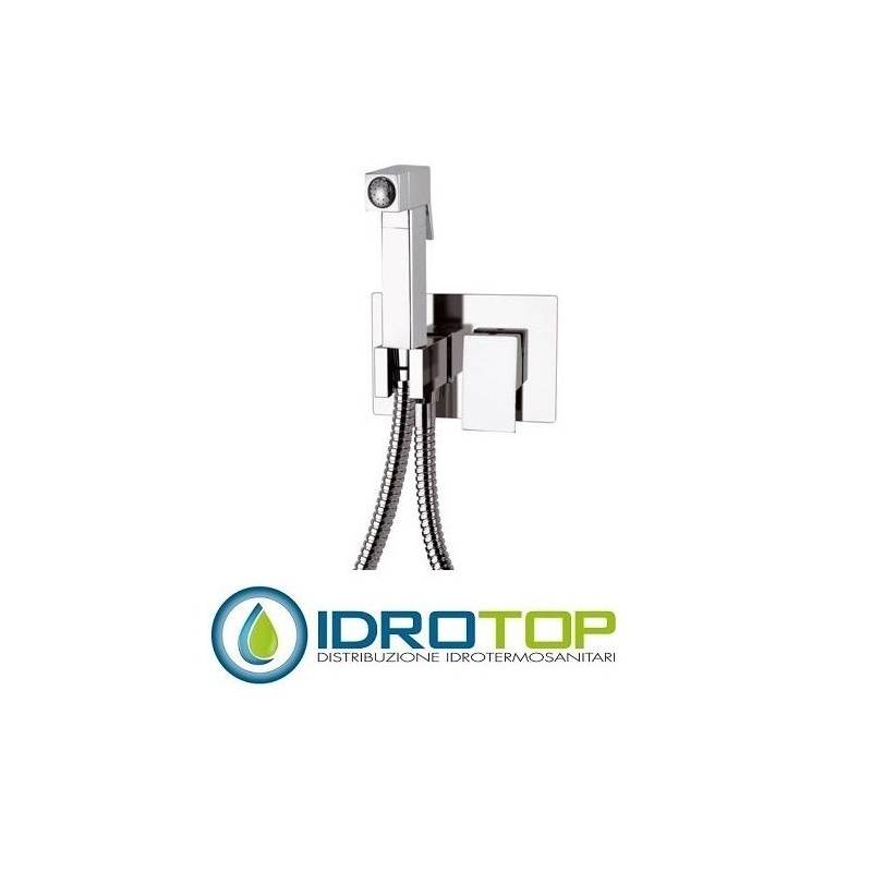 Set miscelatore FLASH BIDET a incasso shut-off con flessibile doccia cm 120 cromo Remer