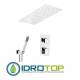 Set doccia FLASH Soffione, parete normale o cascata, Presa acqua, doccetta, flessibile,miscelatore cromo Remer