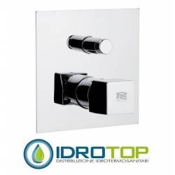Miscelatore Q-COLOR VASCA/DOCCIA monocomando da incasso con deviatore Cromo Remer