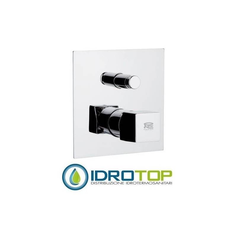 Miscelatore Q-COLOR VASCA/DOCCIA monocomando da incasso con deviatore Cromo Remer