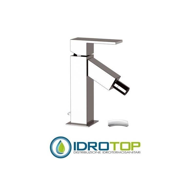 Miscelatore Q-COLOR BIDET monocomando con scarico e troppopieno Cromo Remer