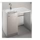 Lavatoio Porta Lavatrice  LAVELLA L109xP60 con asse in legno - 