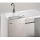 lavatoio colorato LAVELLA porta lavatrice 109x60-miscelatore escluso-