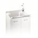 Lavatoio Mod. EDILLA L60XP50 completo di ASSE TERMOPLASTICO-doppia anta-
