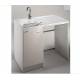 Lavatoio PORTA LAVATRICE Mod. EDILLA  L109XP60 completo di ASSE TERMOPLASTICO