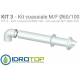Kit Coassiale per Argo-Baxi-Roca-Viessmann Esterno D.100:ALLUMINIO/ACCIAIO Interno D.60:POLIPROPILENE