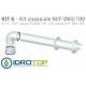 Kit Coassiale per Immergas Esterno D.100:ALLUMINIO/ACCIAIO Interno D.60:POLIPROPILENE