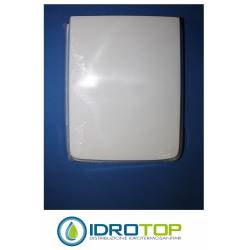 Copriwater Dolomite  EBLA BIANCO Cerniera Cromo-Sedile-Asse Wc