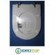 Copriwater Globo  OPEN SPACE SOSPESO BIANCO  Cerniera Cromo-Sedile-Asse