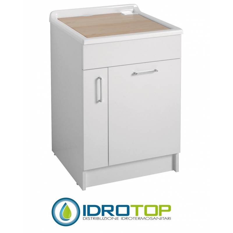 Lavatoio JOLLYWASH 60X60x86  Colavene lavapanni con mobile con ampia profondità  