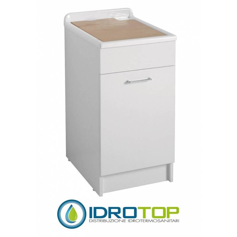 Lavatoio con mobile SWASH 45X60, completo di asse lavapanni  