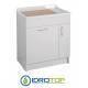 Lavatoio  LINDO 75X50, lavapanni con mobile con cesto portabiancheria