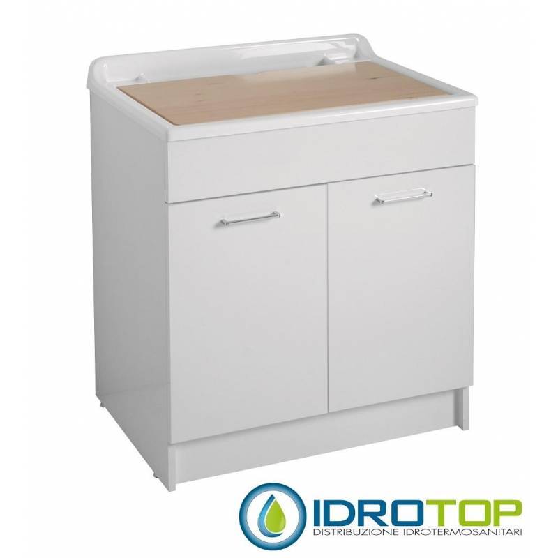 Lavatoio LINDO MAX 75X50, Lavapanni con mobile senza cesto porta biancheria Colavene