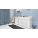 Lavatoio con mobile LINDO MAX 75X50 completo di cesto portabiancheria, Colavene 