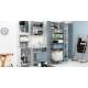 Lavatoio LINDO 75X50,asse in legno,sifone,vasca in Abs metacrilato,senza cesto BIANCO Colavene
