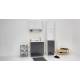 Lavatoio  TWIST MAX 80X60,cesto portabiancheria,asse in legno,sifone,vasca in Abs metacrilato BIANCO Colavene
