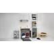 Lavatoio  TWIST MAX 80X60,cesto portabiancheria,asse in legno,sifone,vasca in Abs metacrilato BIANCO Colavene