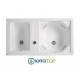 Lavatoio ACTIVE WASH 100X55 con bocchette di aspirazione,pompa acqua,sensore,display elettronico BIANCO Colavene