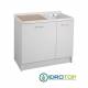 Lavatoio ACTIVE WASH 100X55 con bocchette di aspirazione,pompa acqua,sensore,display elettronico BIANCO Colavene