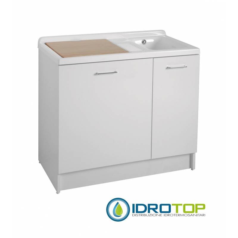 Lavatoio ACTIVE WASH 100X55 con bocchette di aspirazione,pompa acqua,sensore,display elettronico BIANCO Colavene