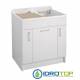 Lavatoio TWIST 80X60,cesto portabiancheria,asse in legno,sifone,vasca in Abs metacrilato  Colavene