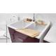 Lavatoio TWIST 80X60,cesto portabiancheria,asse in legno,sifone,vasca in Abs metacrilato  Colavene