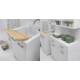 Lavapanni 50X45,vasca in Abs metacrilato lucido,asse in legno,sifone BIANCO Colavene