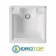 Lavapanni 50X50,vasca in Abs metacrilato lucido,asse in legno,sifone BIANCO Colavene